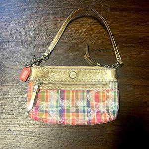 NEW Coach Tartan Mini Purse/Satchel